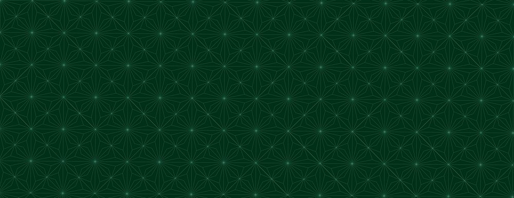 Dark green geometric background with intricate patterns. The background is textured with green lines forming triangles and…