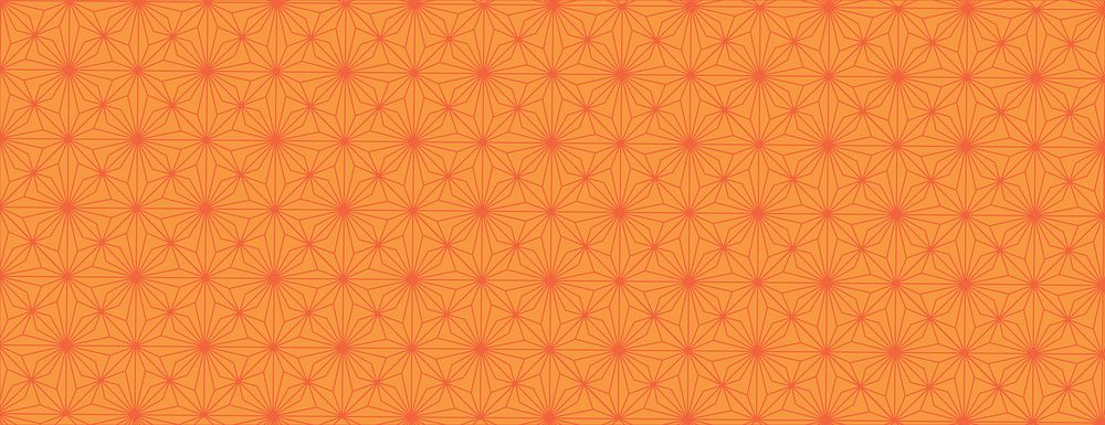 Geometric orange background with a textured pattern. The background features repeating orange star shapes for a vibrant…