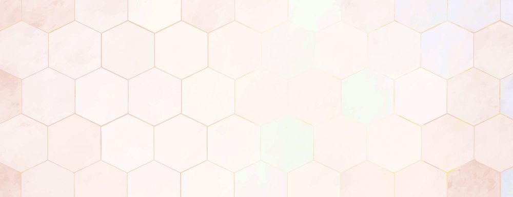 Hexagonal tile background, cream and beige background, smooth texture background with subtle geometric pattern. Minimal…