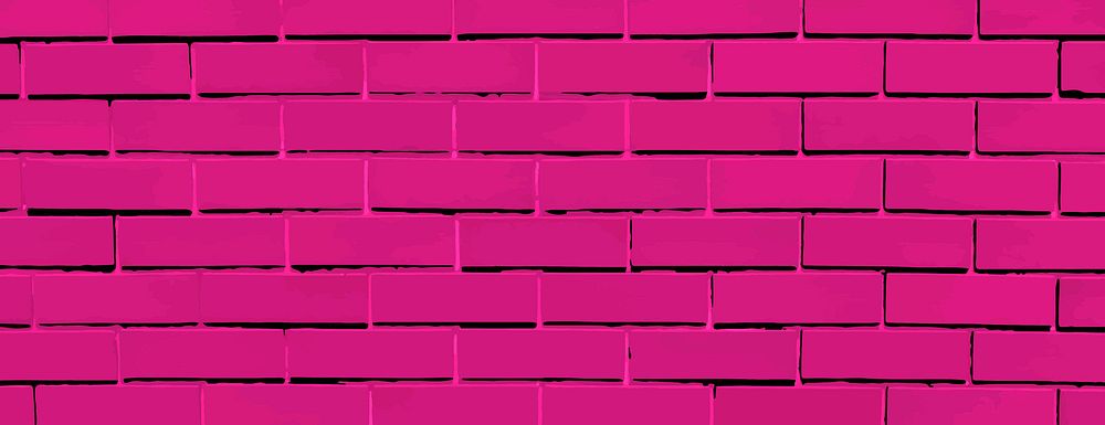 A vibrant pink brick background, featuring a textured, rustic style. The background is pink, creating a bold, eye-catching…