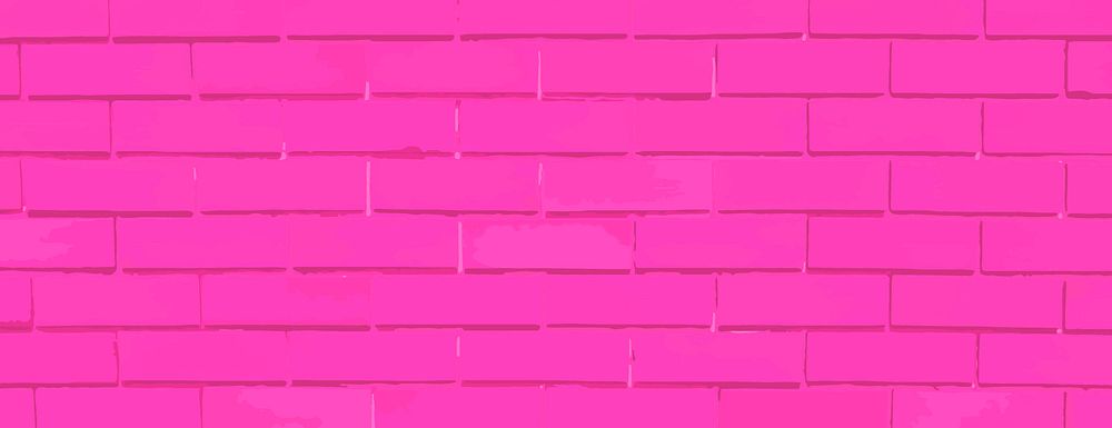 The background is a pink brick wall background with a smooth texture. The pink background adds a vibrant, urban feel. Brick…