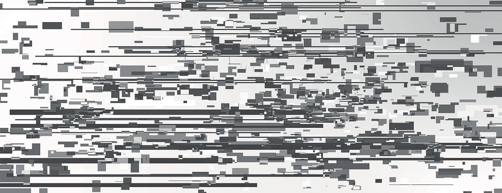 Abstract background with a glitch effect, featuring gray and white colors. The background has a digital, pixelated texture.…