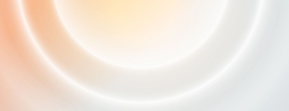 Soft gradient background with orange and white hues. The background features smooth, circular patterns in orange and white…