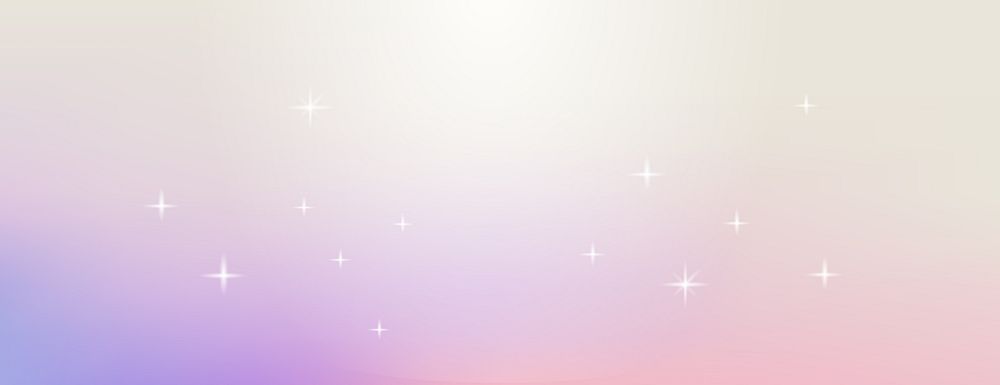 A dreamy gradient background with soft pastel colors, blending purple and pink. The background features subtle star-like…