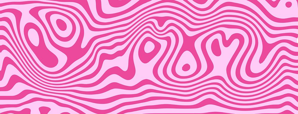 Vibrant abstract pink waves background design