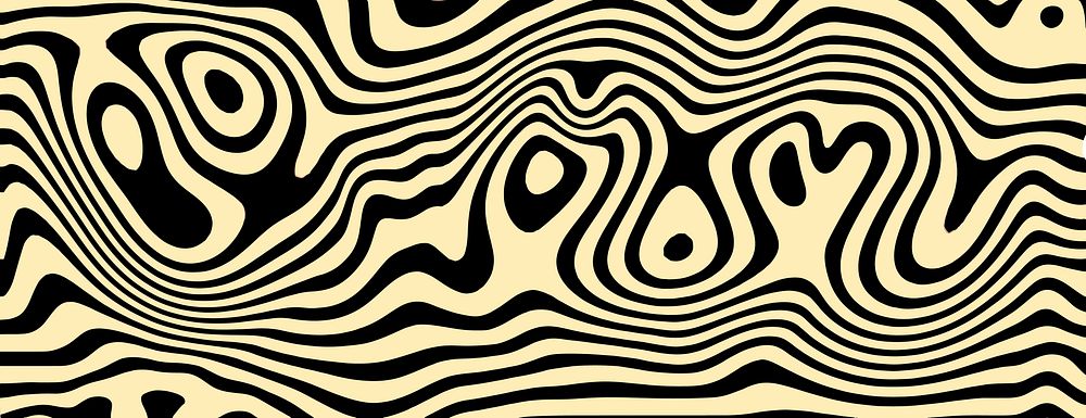 Abstract background with wavy black and beige patterns. The background features beige and black swirls, creating a dynamic…