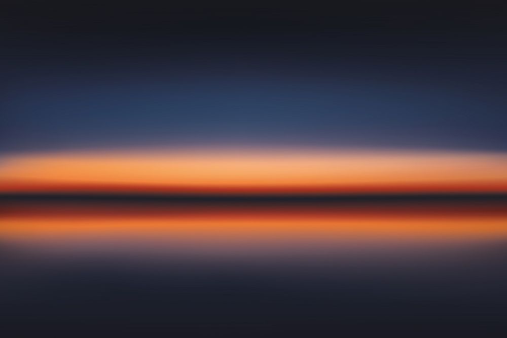 Serene horizon gradient reflection background