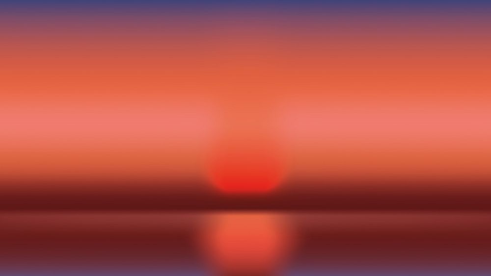 Abstract gradient nature landscape desktop wallpaper vector. Colorful sunset orange sky gradient landscape abstract…