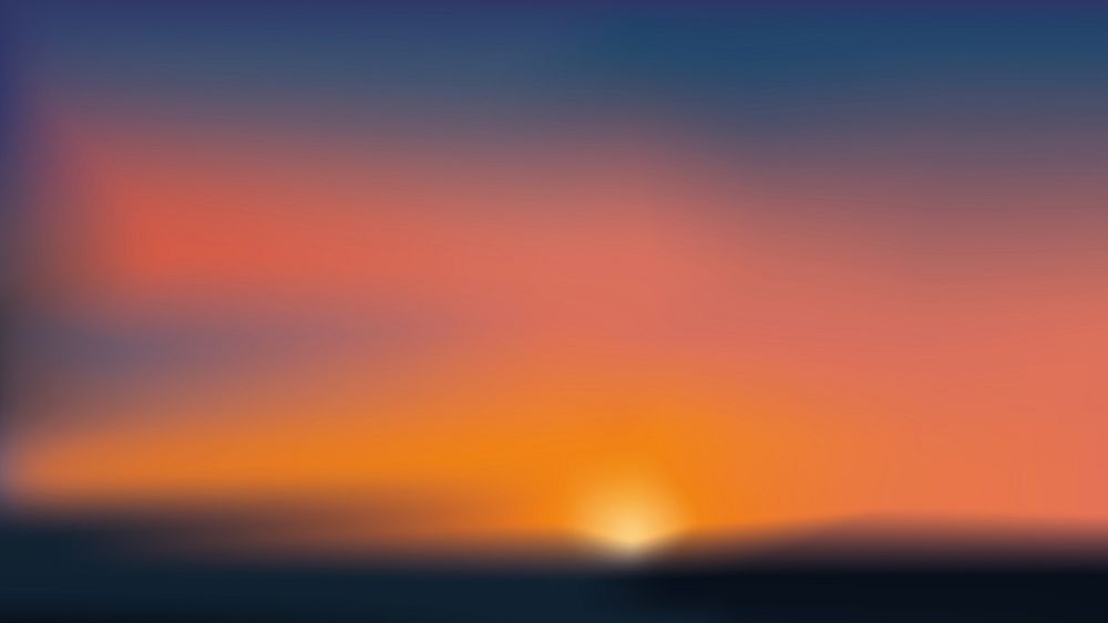 Vibrant sunset gradient  desktop wallpaper