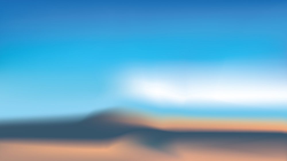 Abstract blurred nature landscape desktop wallpaper vector. Blue sky with cloud in nature landscape abstract background.…