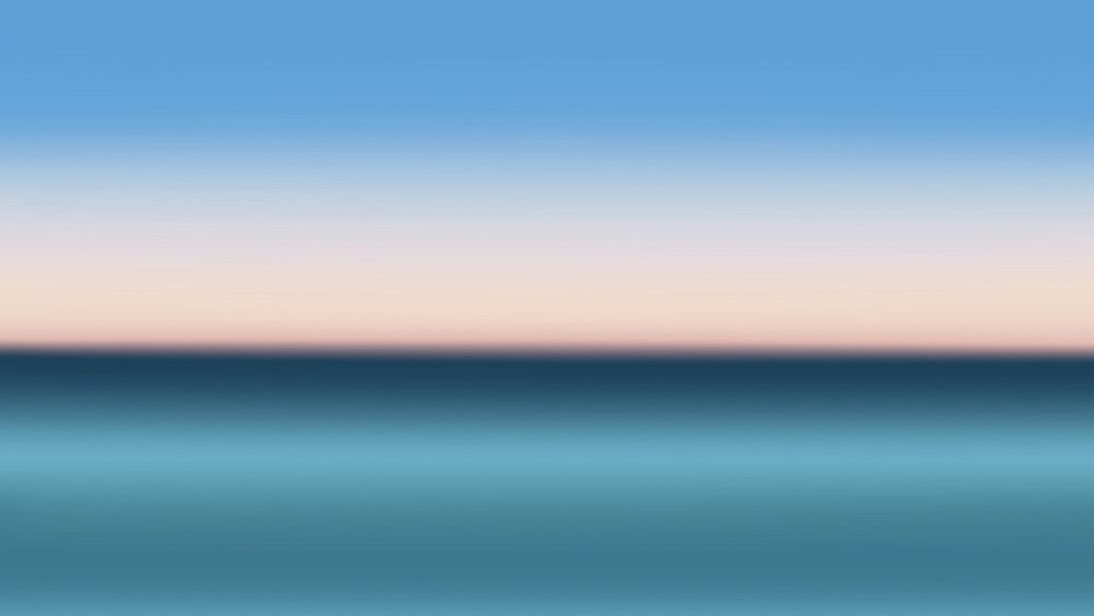 Gradient serene ocean horizon desktop wallpaper