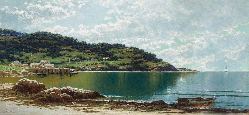 Along the Maine Coast by Alfred Thompson Bricher. Digitally enhanced by rawpixel.