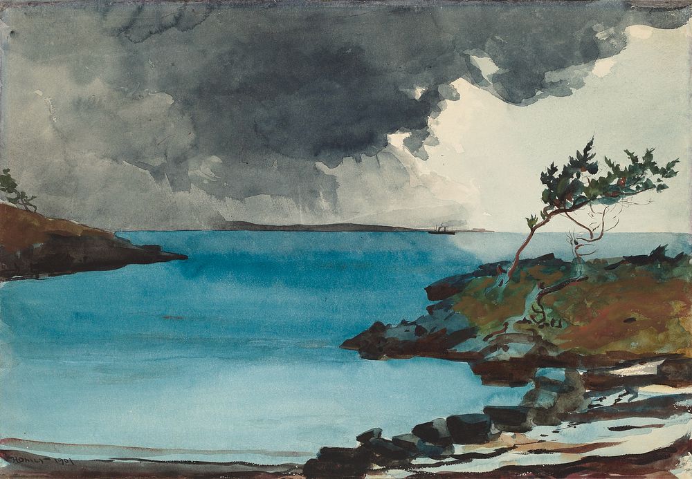 The Coming Storm (1901) by Winslow Homer. Digitally enhanced by rawpixel.