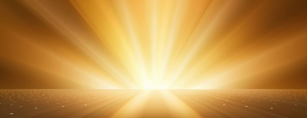 Luxurious golden background light effect glow.