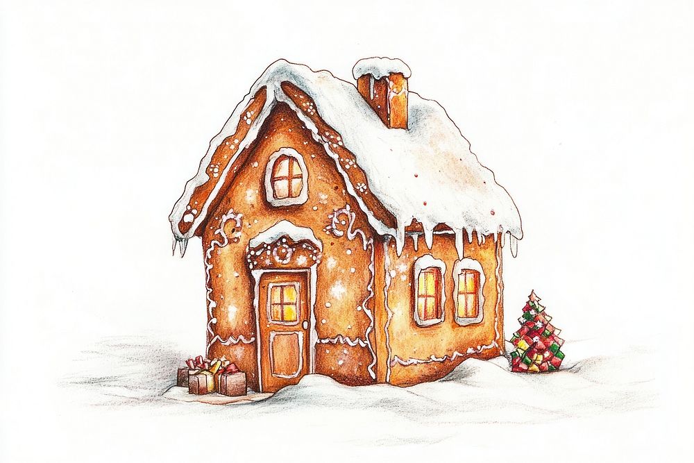 Christmas Gingerbread house gingerbread illustration christmas.