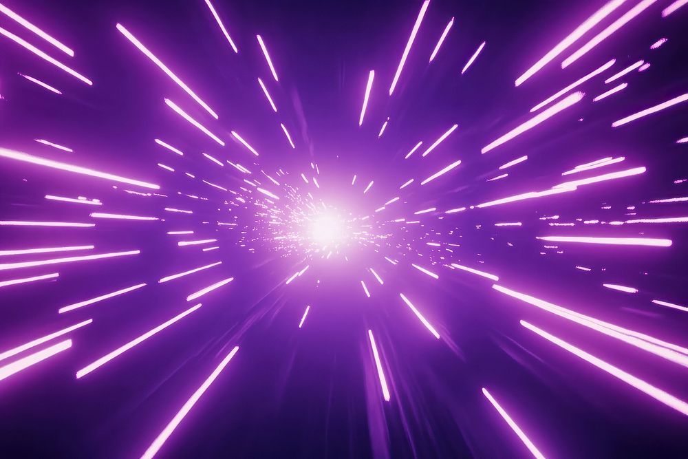 Purple background with light streaks lighting dynamic energy.