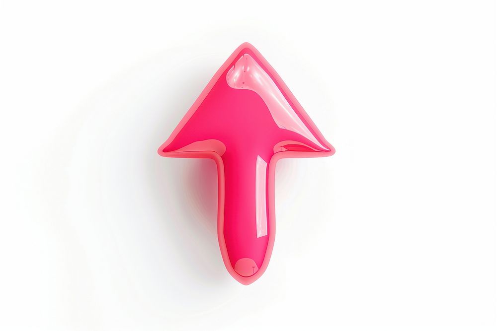 Arrow bubble material symbol confectionery illustration.