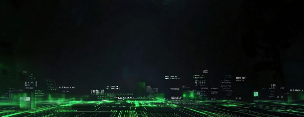 Clean modern digitalism background with copy text space green futuristic technology.