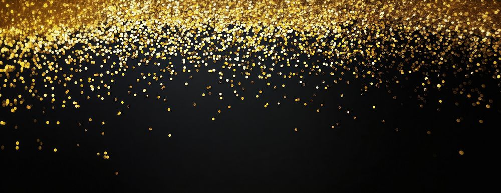 Golden glitter falling background elegant design.