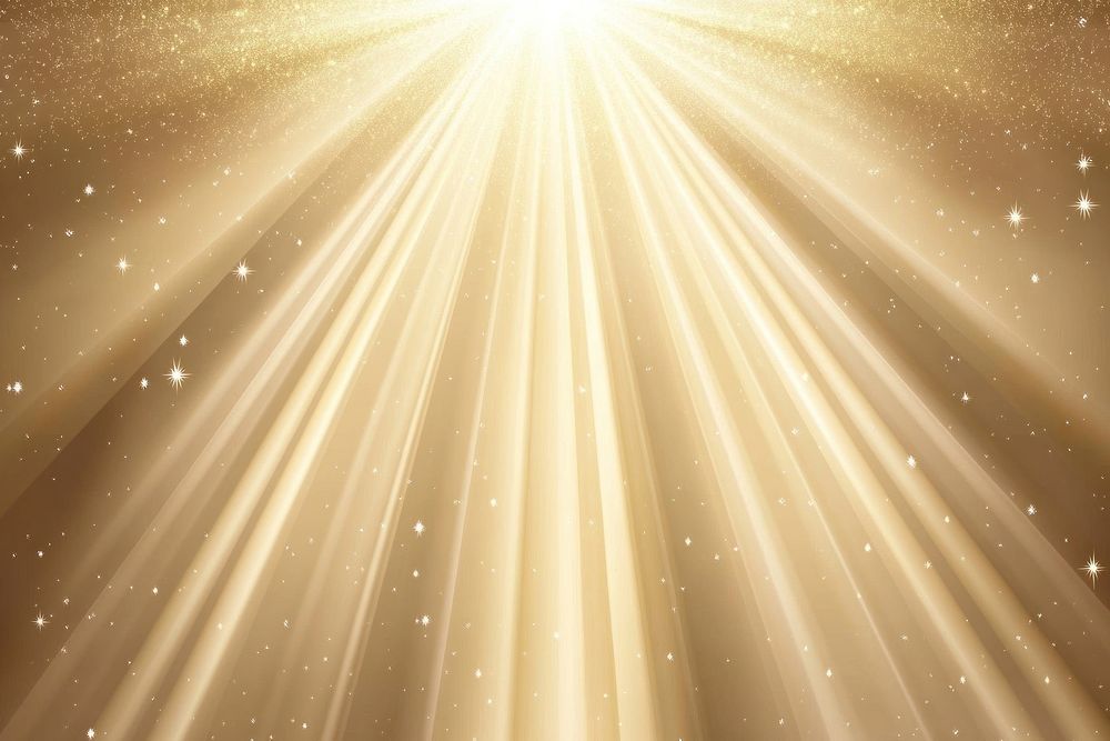 Shining light effects Luxurious golden background beams golden light.