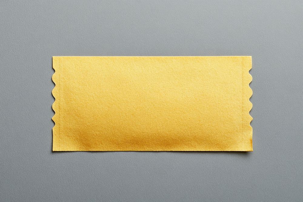 A blank golden ticket paper rectangular stationery.