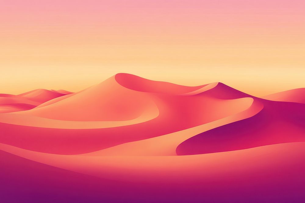 Vibrant desert gradient background colorful colorful gradient illustration.