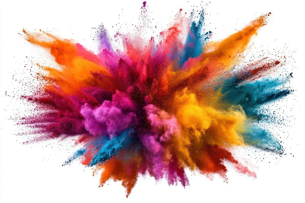 Colorful powder art explosion colorful.