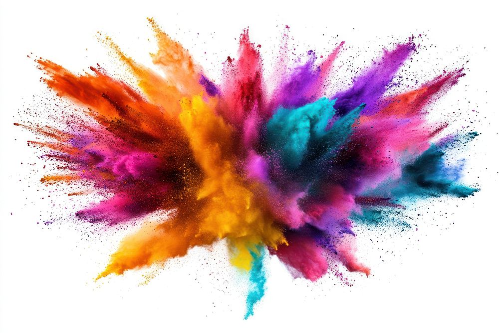 Colorful powder art explosion colorful.