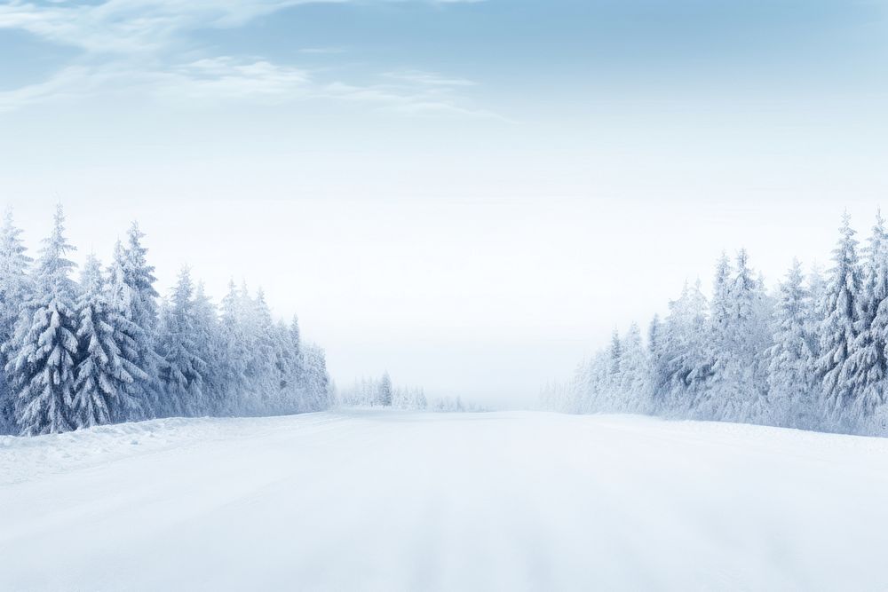 Roads line horizontal border winter landscape nature.