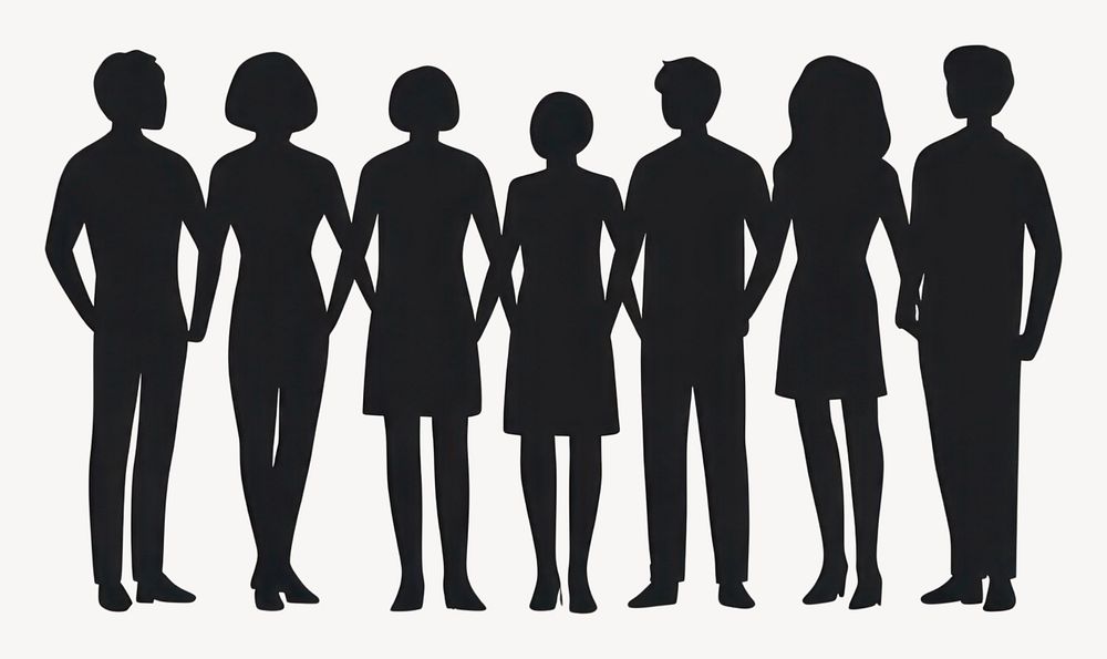 Simple icon people person silhouette vector