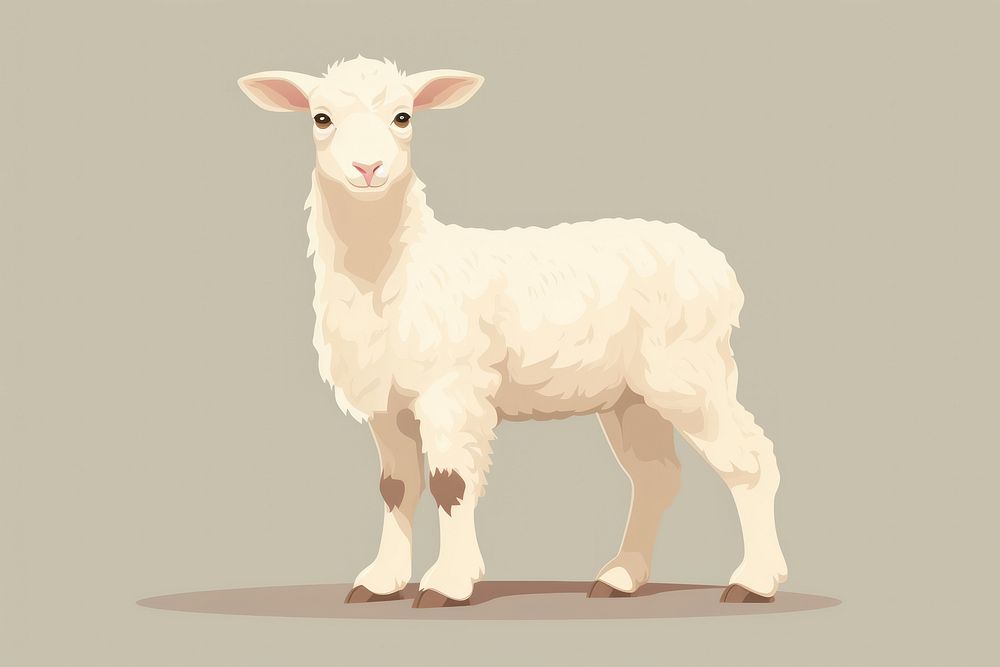 Lamb illustration background animal.