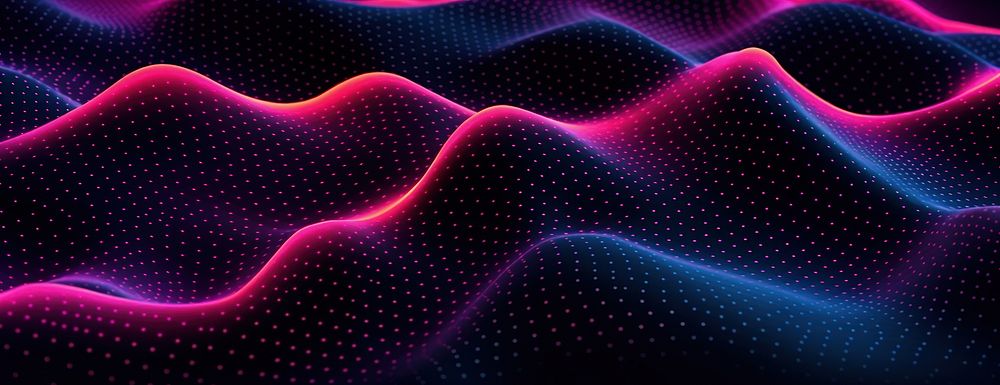 Neon technology background pattern wave accessories.