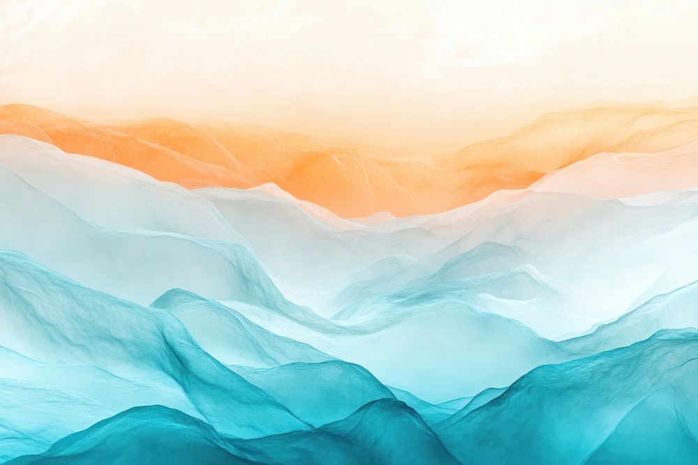 Soft gredient in light turquoise and orange background gradient colors.