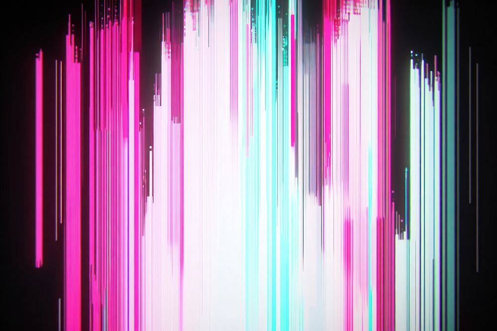 A static VHS screen with vertical lines art background vibrant.