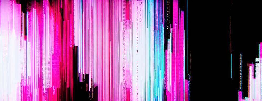 A static VHS screen with vertical lines background vibrant glitch.