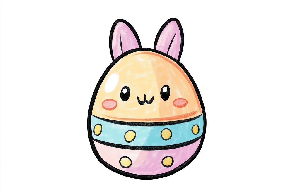 Easter egg cute illustration dessert.