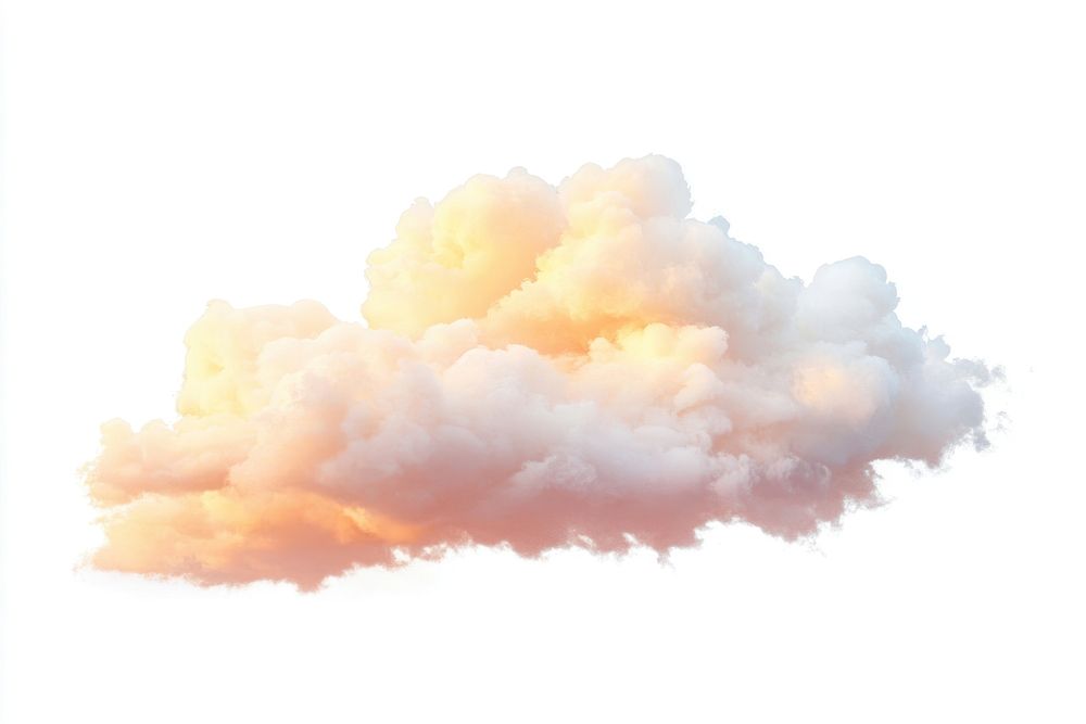 Cloud sky pastel illustration.