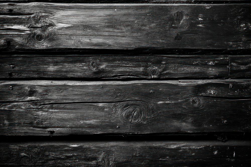 Black wooden banner background with dark wooden planks weathered texture vintage.