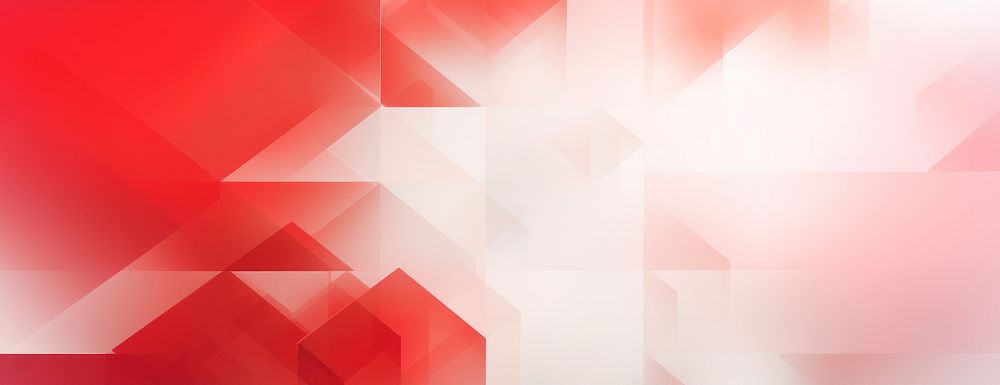 Red and white background geometric abstract pattern.