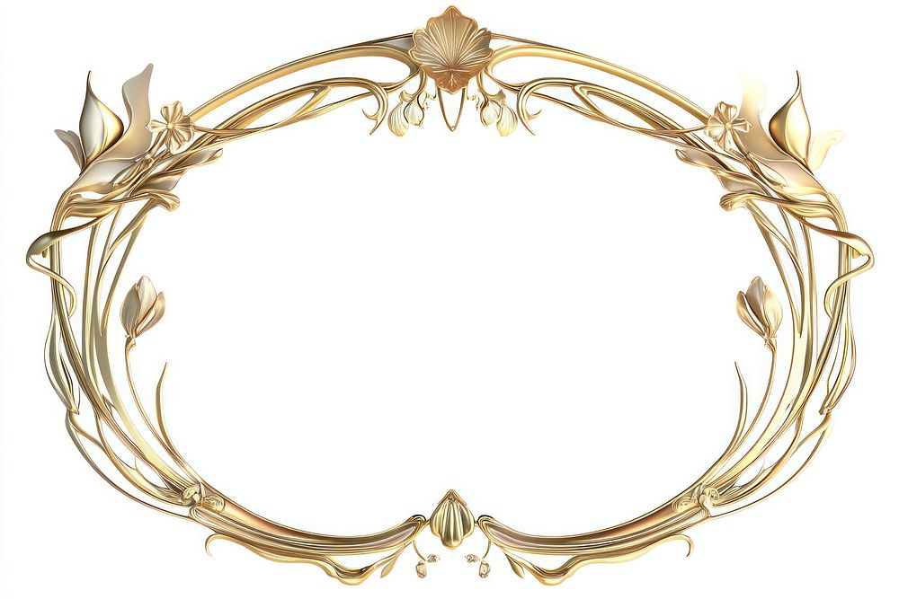 Ornament frame nouveau art accessories.