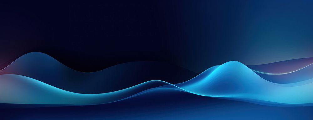 Gradients Dark blue background abstract modern wave.