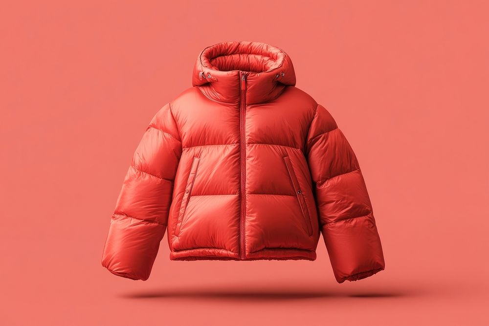 Puffer jacket clothing sweatshirt outerwear.