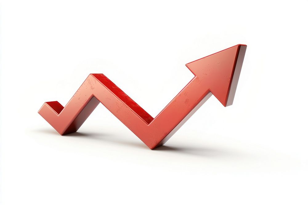 3d red arrow chart icon | Free Photo Illustration - rawpixel
