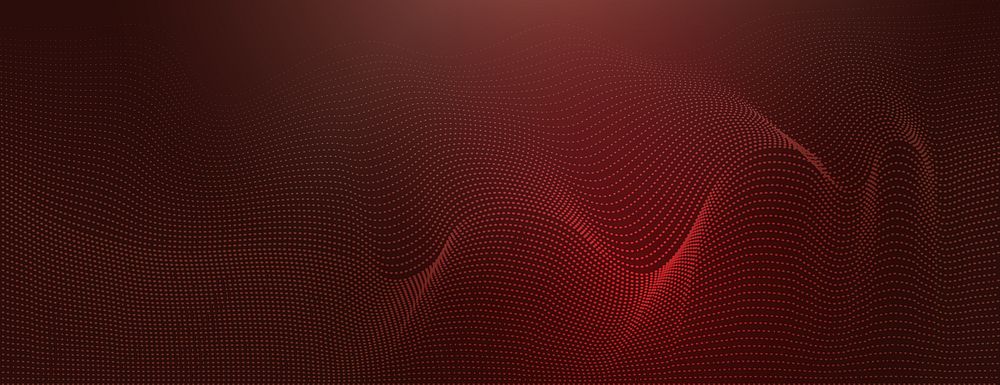 dark red technology wave background