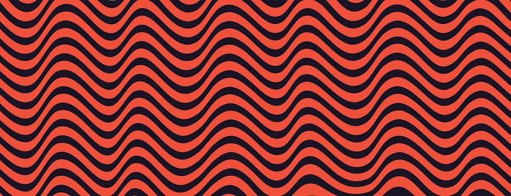 Wavy pattern background with black and orange colors. The background features bold orange and black stripes creating a…