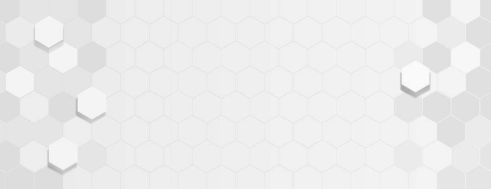 Hexagonal white background with a geometric style. The white background features a subtle 3D texture with varying shades of…