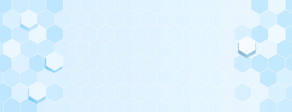 Light blue hexagonal pattern background with a soft gradient. The background features a blue geometric texture, creating a…