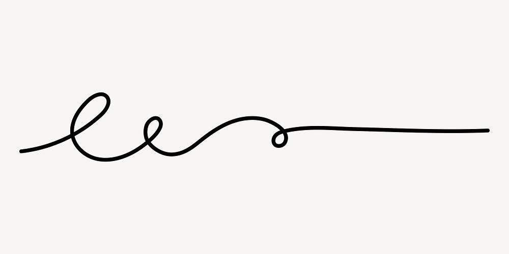 Minimalist continuous line art, hand drawn decoration