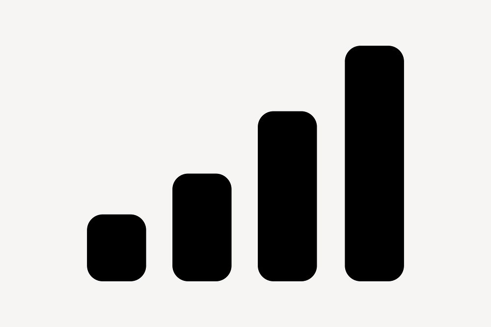 Minimalist signal strength, UI icon