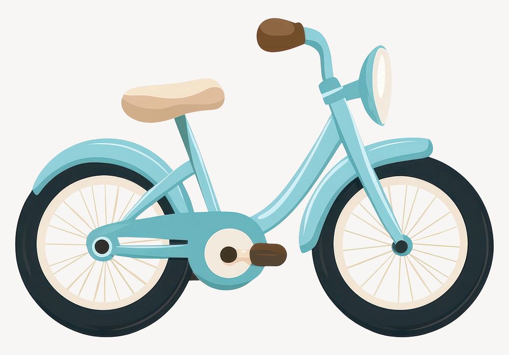 Bicycle illustration style transportation vector